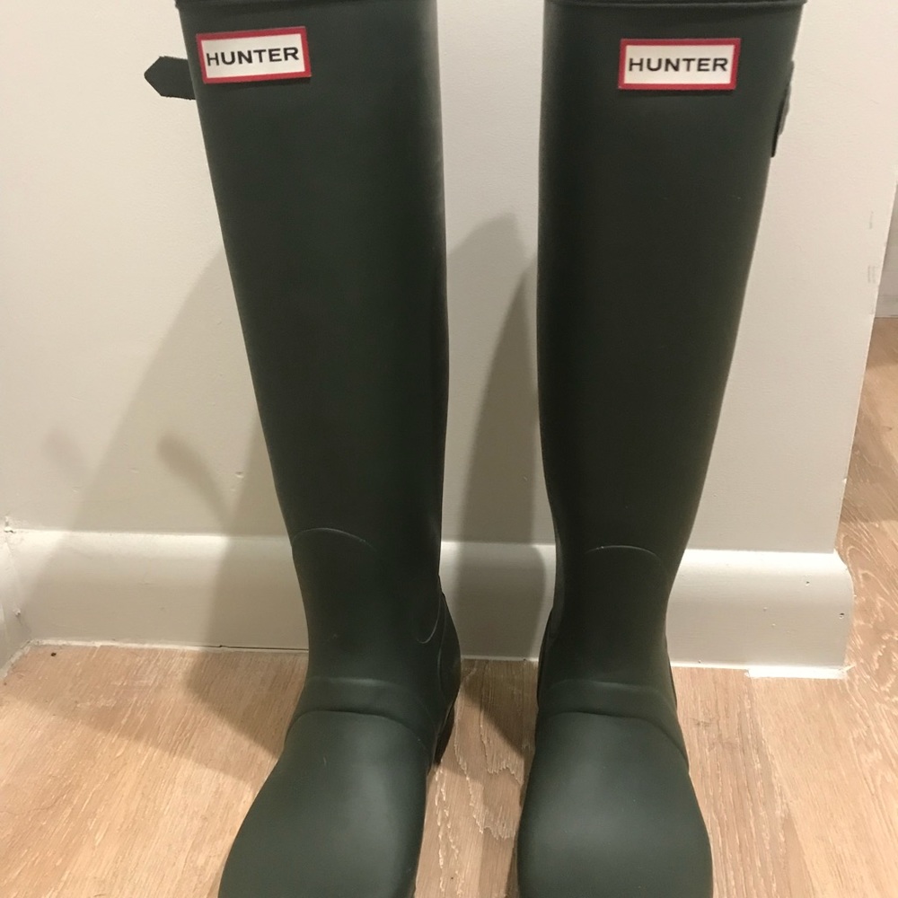 Green Hunter Rain Boots